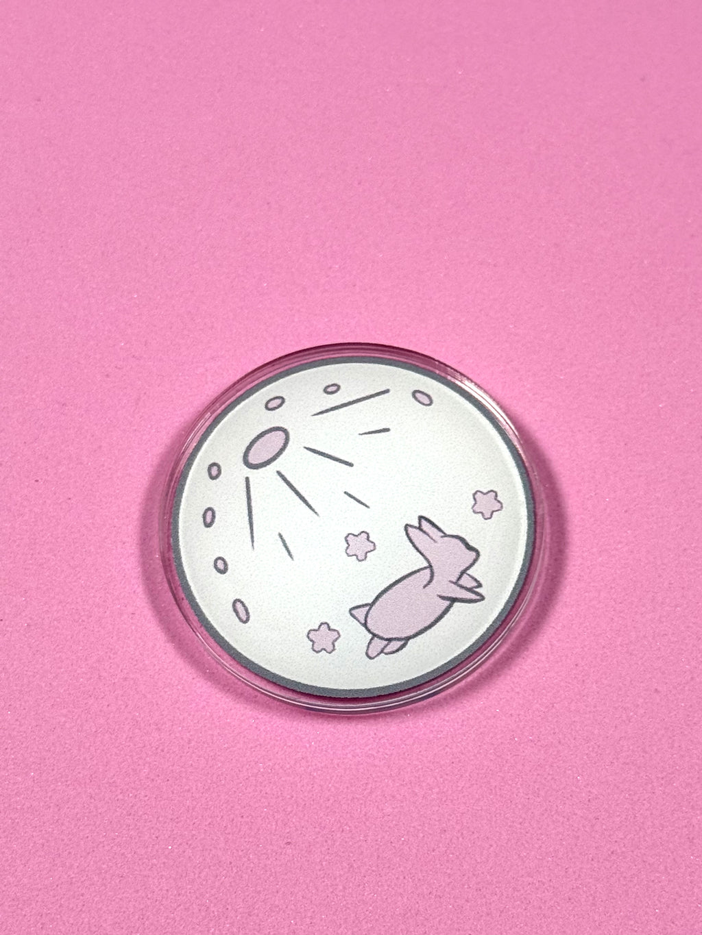 Sakura Moon Acrylic Pin
