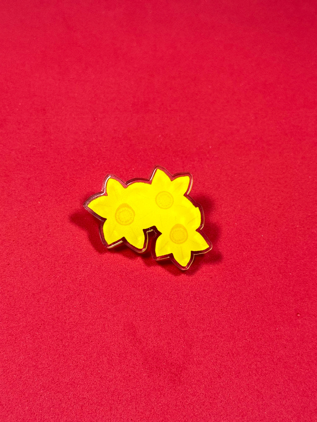 Daffodil Bunch Acrylic Pin