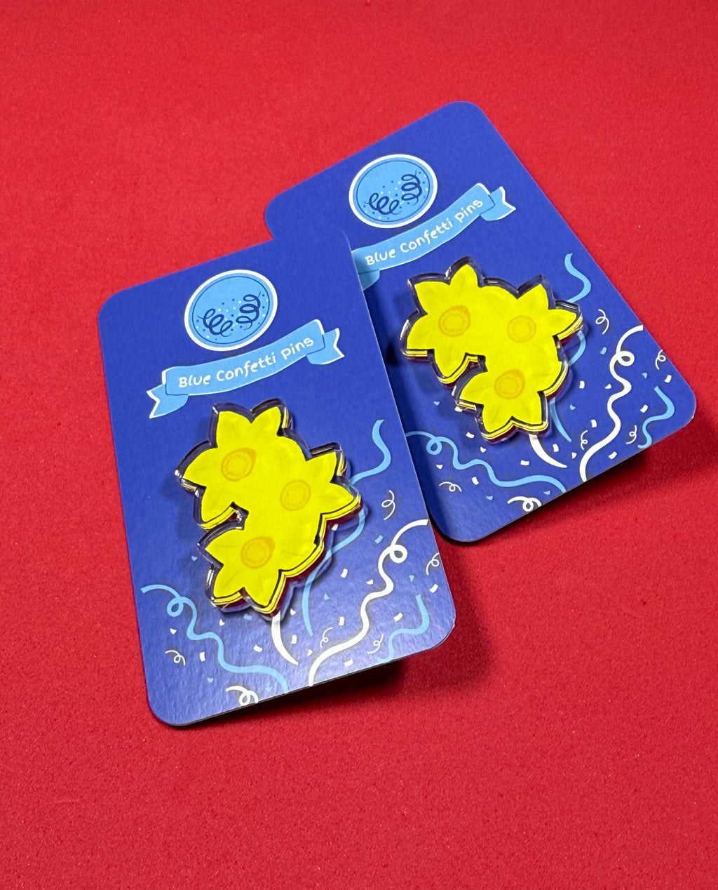 Daffodil Bunch Acrylic Pin
