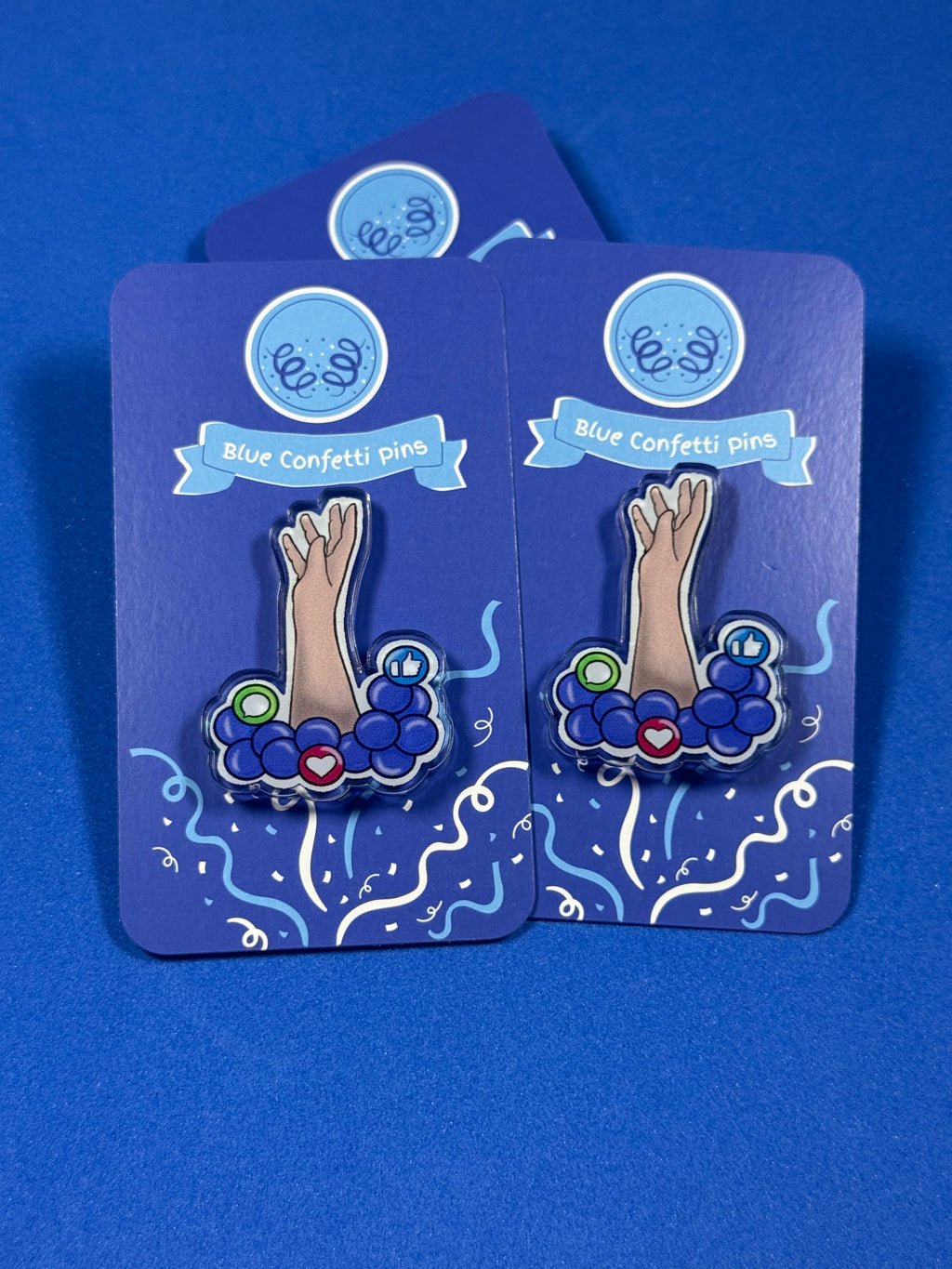 Drowning in Likes Acrylic Pin