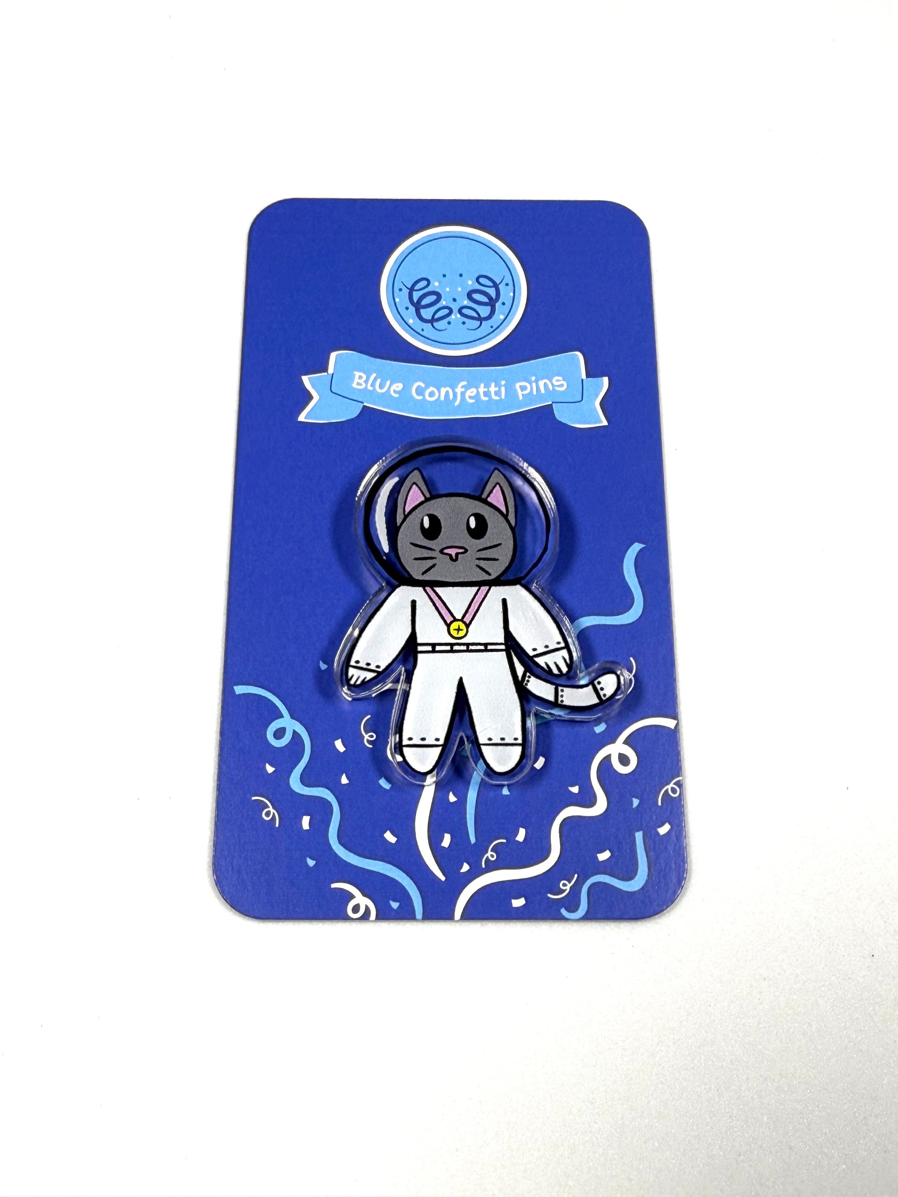 Tabitha the Space Cat Acrylic pin