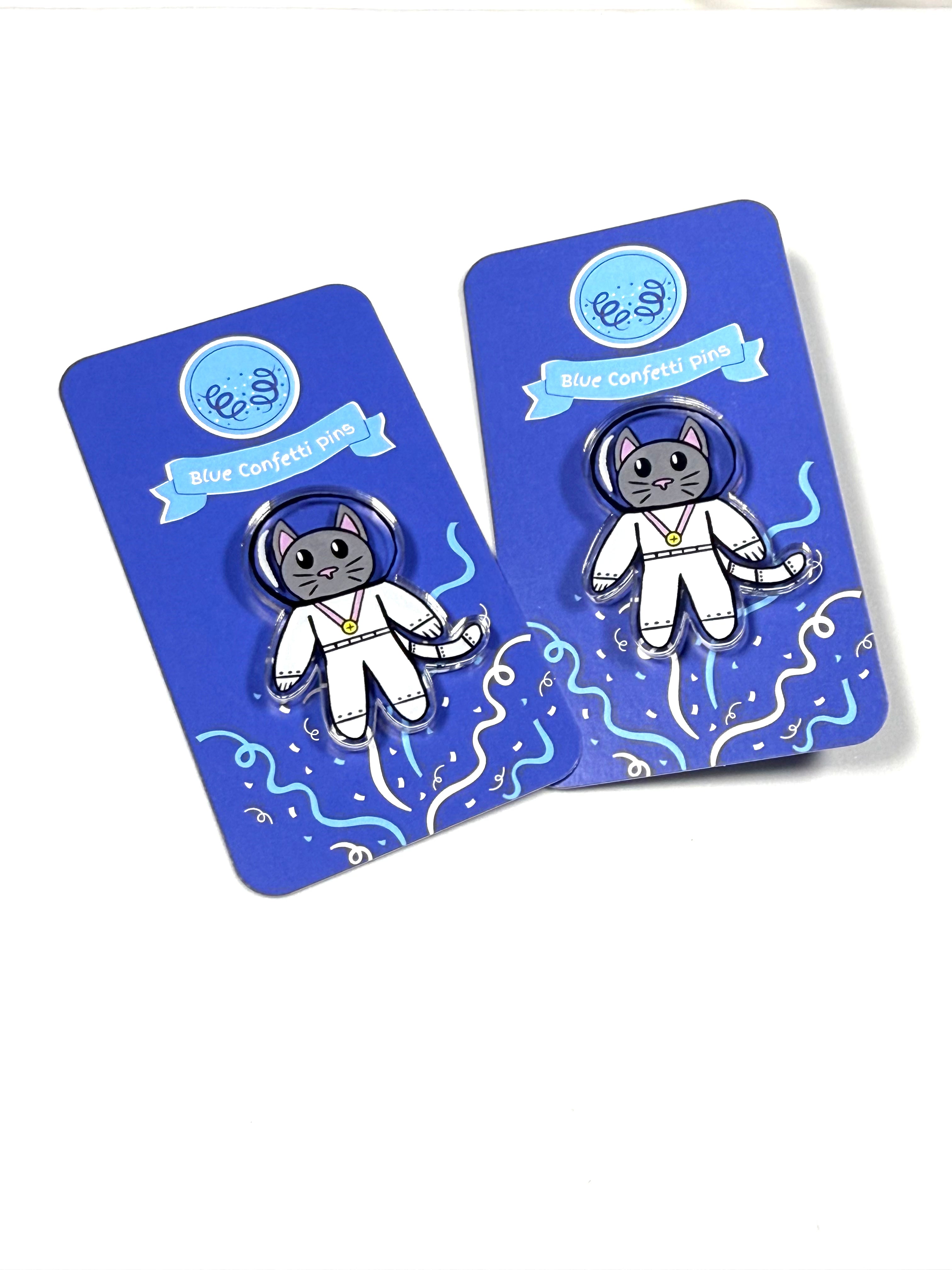 Tabitha the Space Cat Acrylic pin