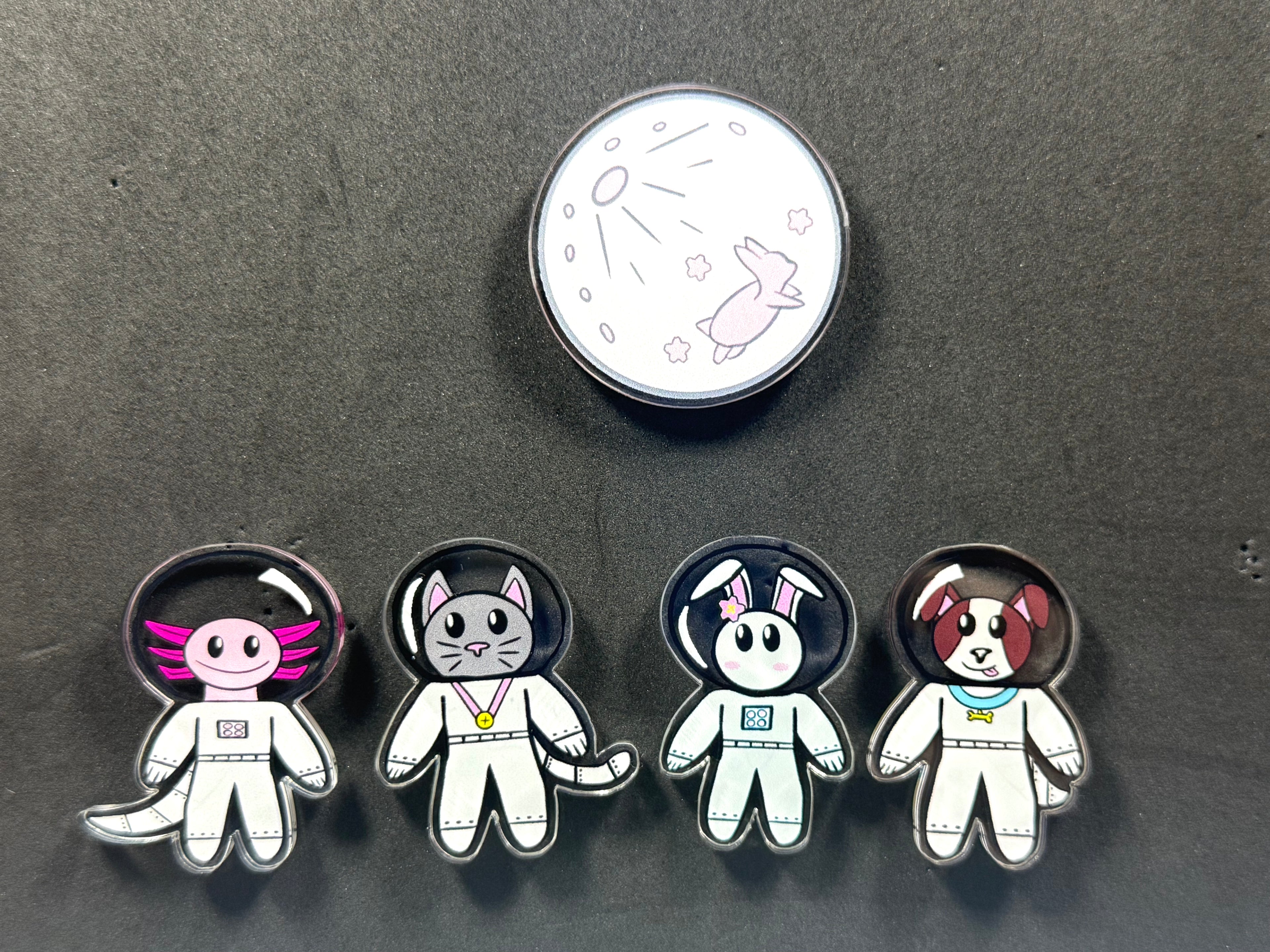 Sakura Moon Acrylic Pin