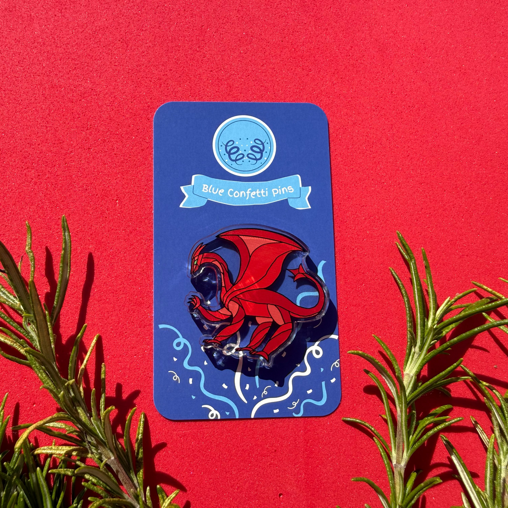 Dewi the Dragon Acrylic Pin
