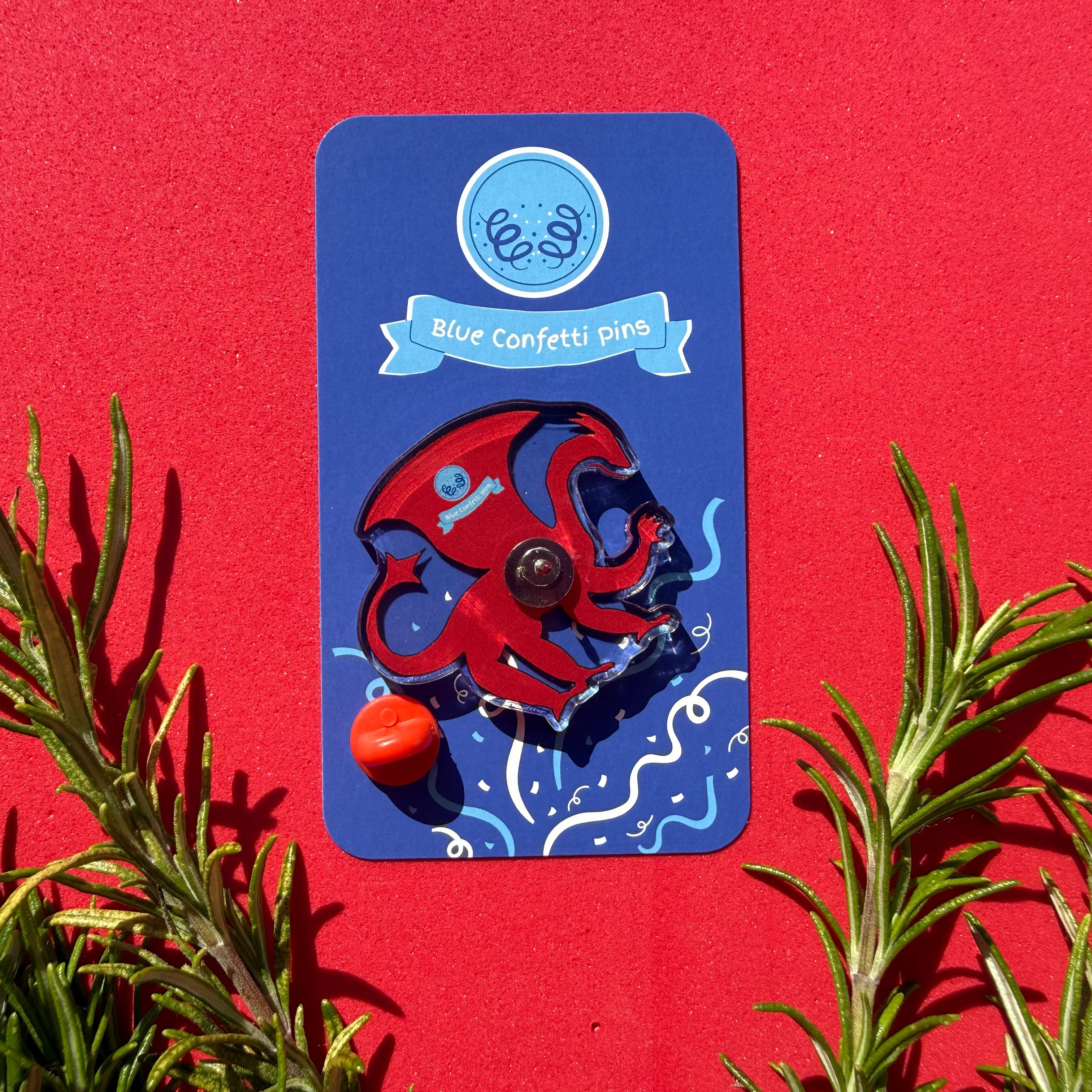 Dewi the Dragon Acrylic Pin