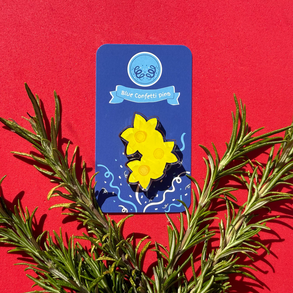 Daffodil Bunch Acrylic Pin