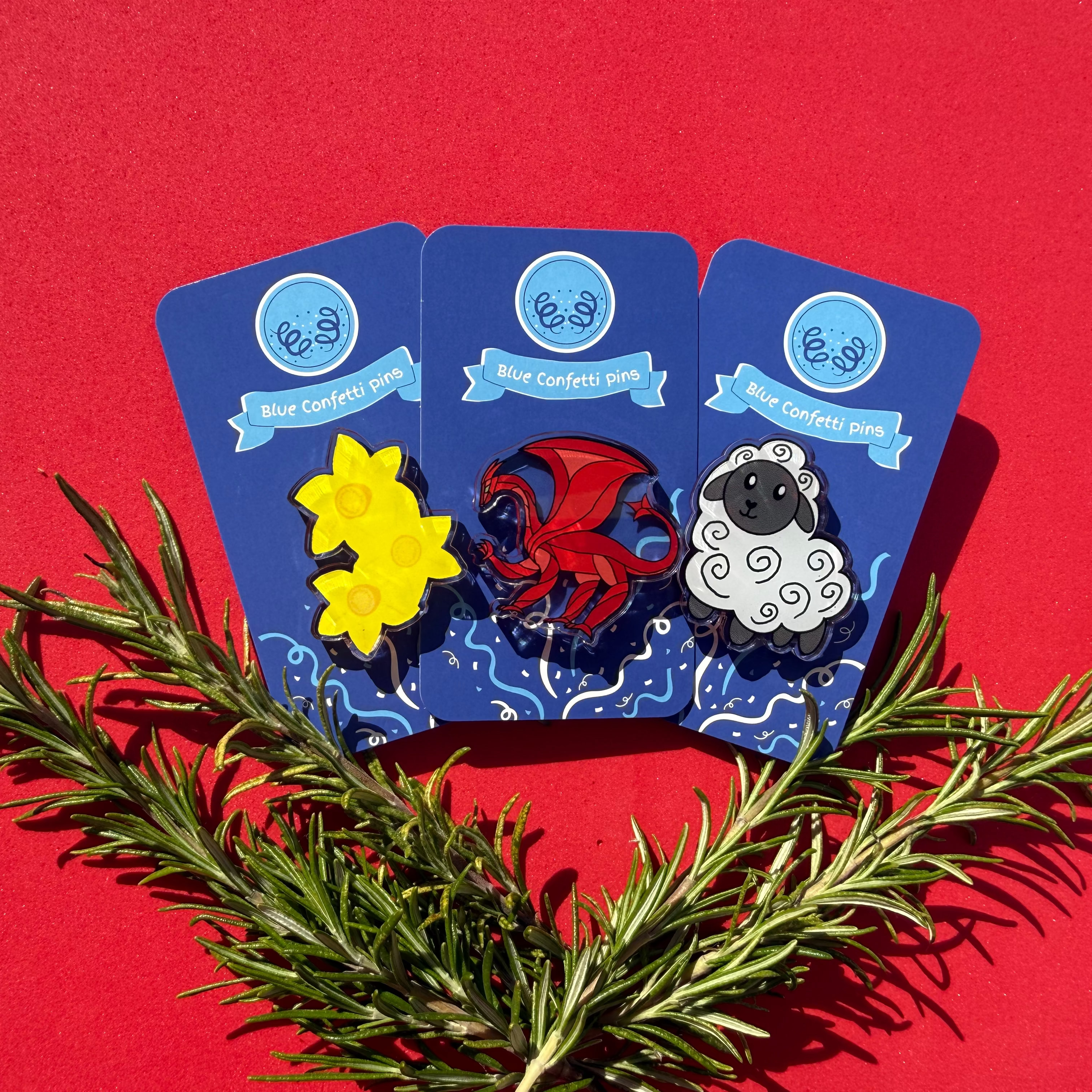 Daffodil Bunch Acrylic Pin
