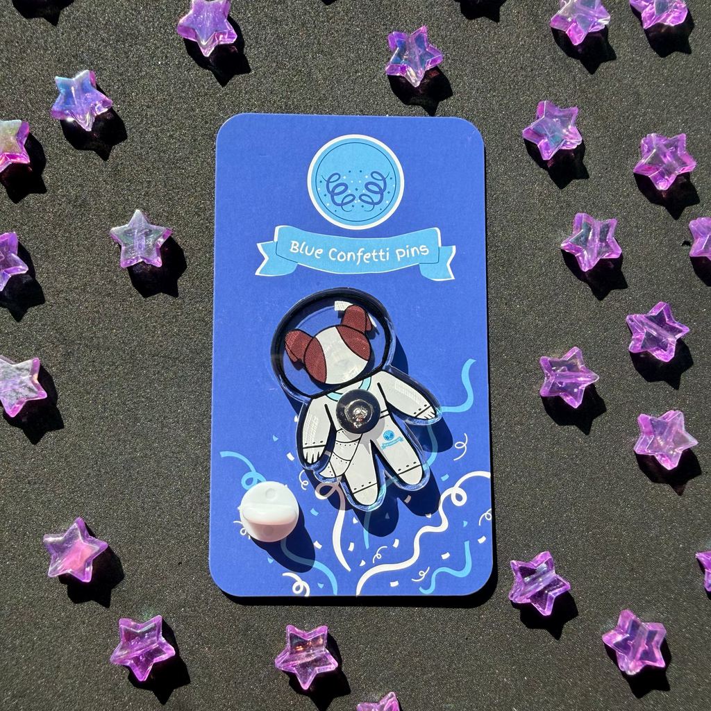 Victor the Space Dog Acrylic Pin