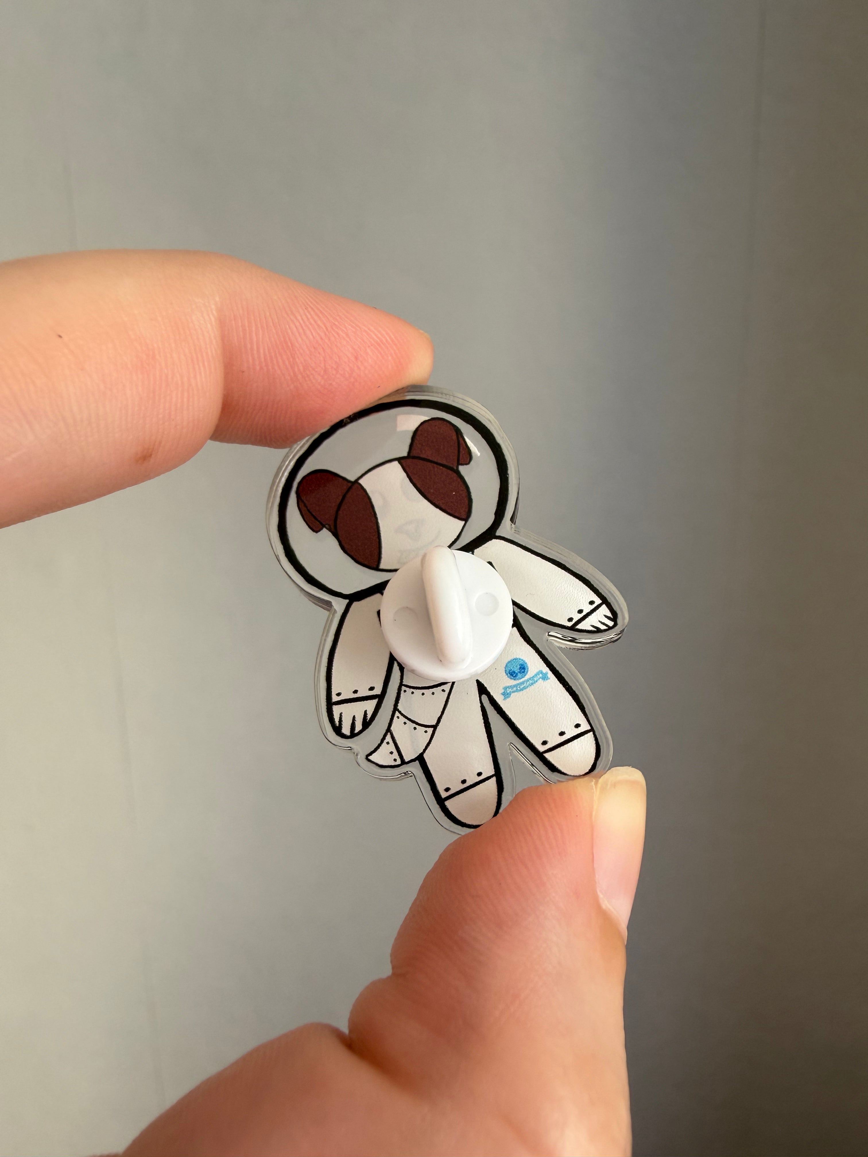 Victor the Space Dog Acrylic Pin