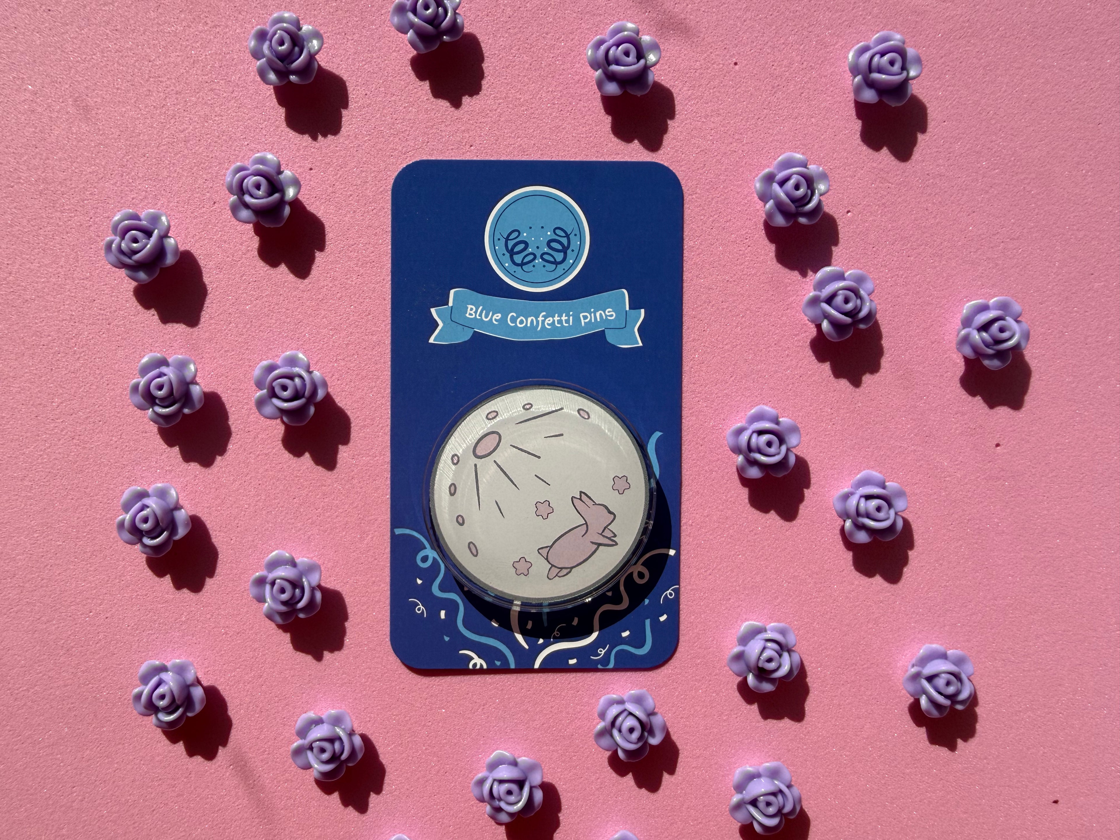 Sakura Moon Acrylic Pin