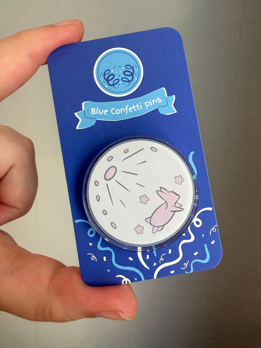 Sakura Moon Acrylic Pin